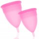 Foto 0: Stercup Rose � Pack de copos menstruais em silicone m�dico � conforto e sustentabilidade � Tamanho S + L