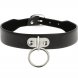 Foto 0: Noir Ring Desire � Gargantilha em couro vegano com anel pendente � Preto