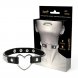Foto 2: Crystal Heart � Gargantilha em couro vegano � Detalhe cristalino