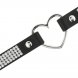 Foto 3: Crystal Heart � Gargantilha em couro vegano � Detalhe cristalino