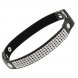 Foto 4: Crystal Heart � Gargantilha em couro vegano � Detalhe cristalino