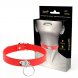 Foto 2: Rouge Ring Desire � Gargantilha em couro vegano com anel pendente � Vermelho