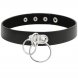 Foto 0: Noir Dual Ring � Gargantilha em couro vegano com anel duplo