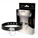 Foto 2: Noir Dual Ring � Gargantilha em couro vegano com anel duplo