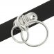 Foto 3: Noir Dual Ring � Gargantilha em couro vegano com anel duplo