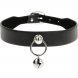 Foto 0: Noir Ring Whisper Bell � Gargantilha em couro vegano com argola e pendente